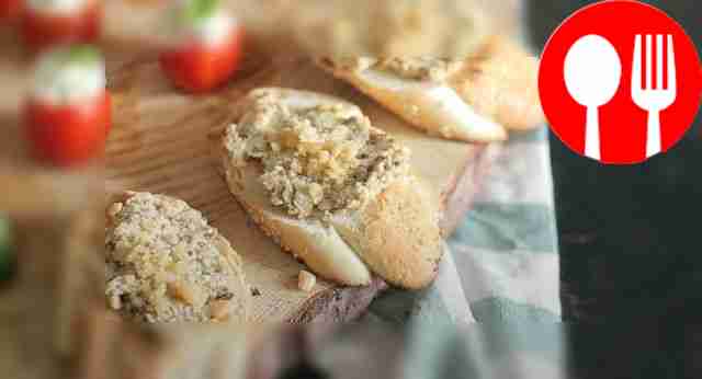 Закуска из баклажана и хумуса