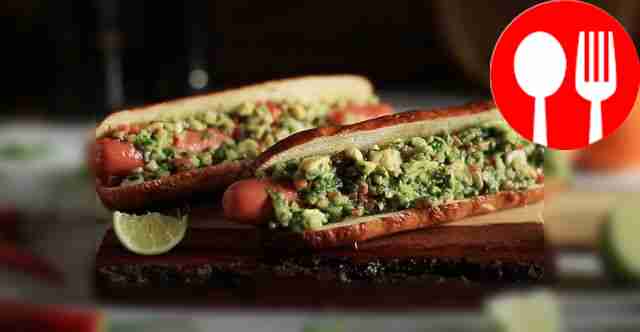 Hot dog with signature salsa