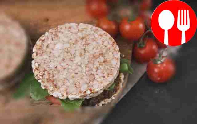 Burger with lentil cutlet