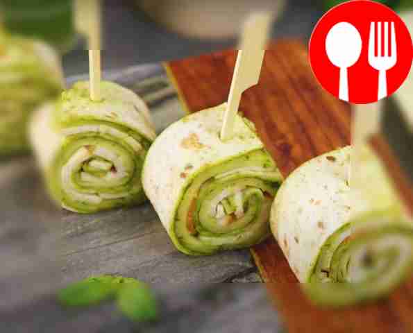 Рулетики с соусом «Песто»