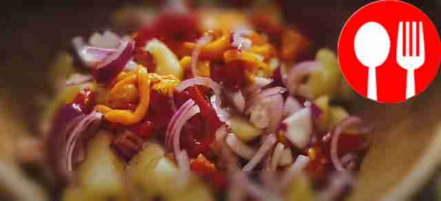 Картофельный салат с беконом