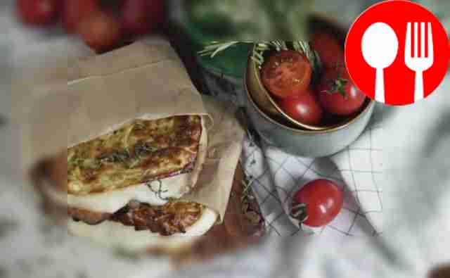 Сэндвич из цукини с моцареллой