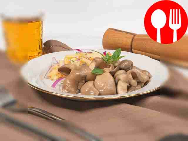 Salted oyster mushrooms