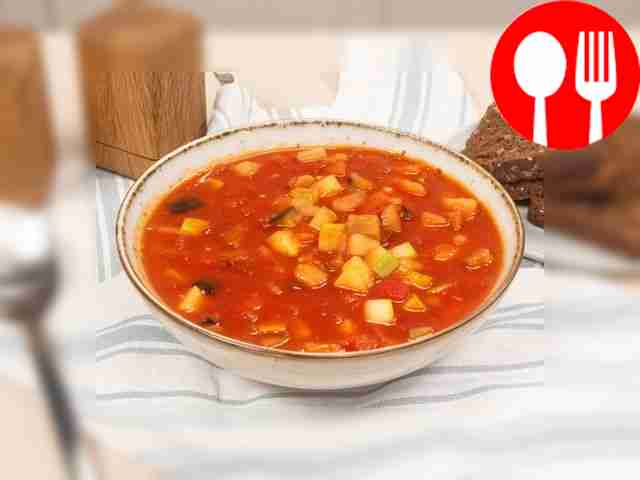 Суп рататуй с ялтинским луком