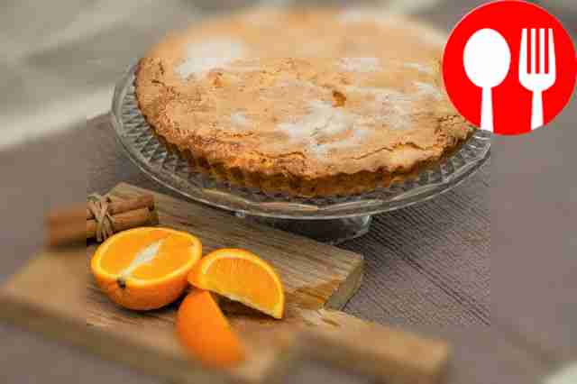 Juicy charlotte with orange