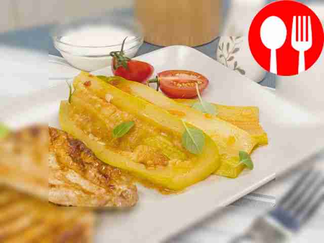 «Тещин язык» из кабачков