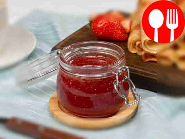 Homemade strawberry jam
