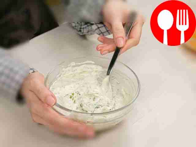 Make the “cream” for the cake. In a deep bowl,...