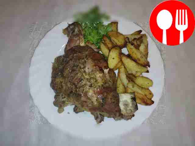 Festive lamb in the oven