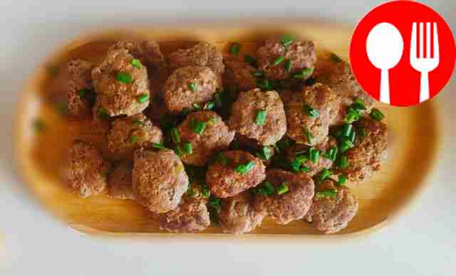 Homemade cutlets from three types of meat