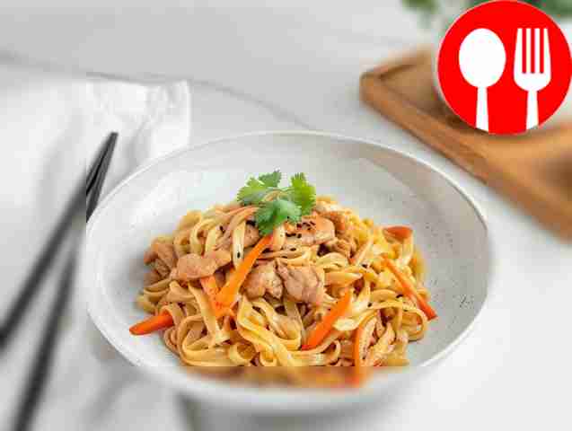 Simple udon noodles in a slow cooker