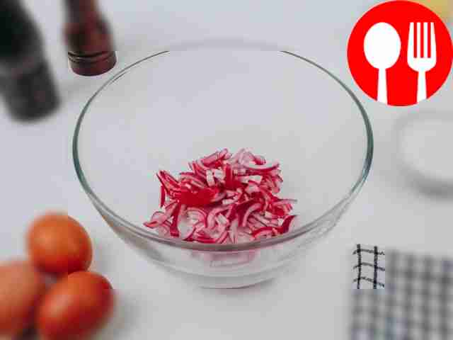 Place the onions in a bowl and cover with...