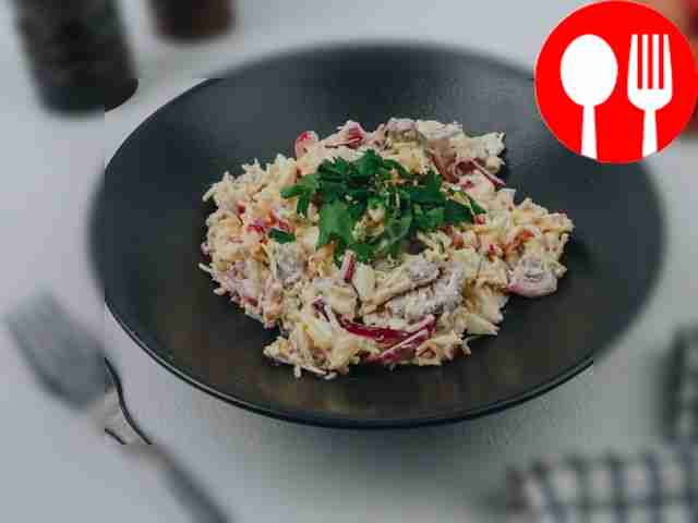 Serve the salad with half a hard-boiled egg...