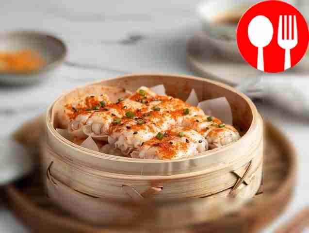 Нежный отварной кальмар в пароварке Tender boiled squid in a steamer