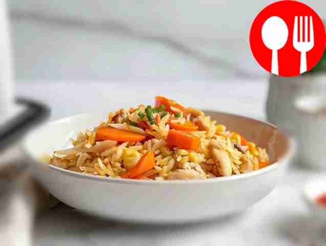 Необычный удон с рисом