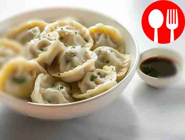 Unusual dumplings with squid