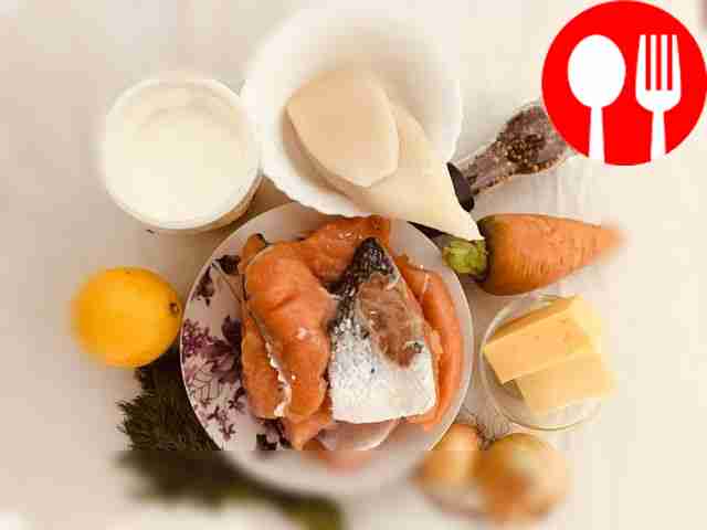 Cook and wash squid, fish, and also set out...