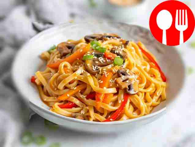 Лапша удон в устричном соусе