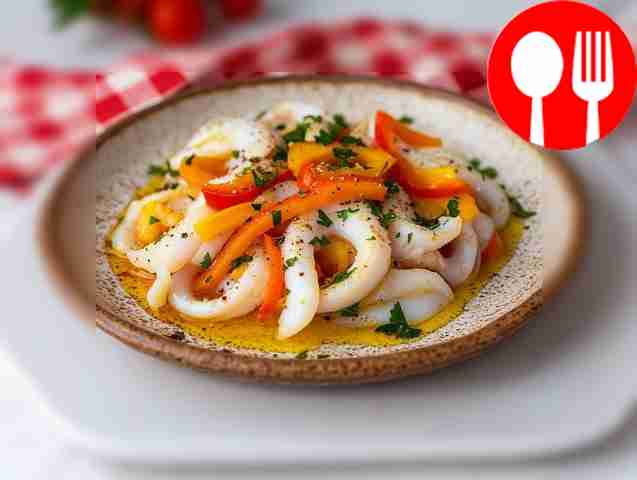 Simple steamed squid