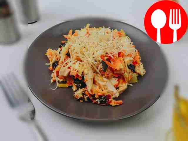 Serve the salad on serving plates, garnished...