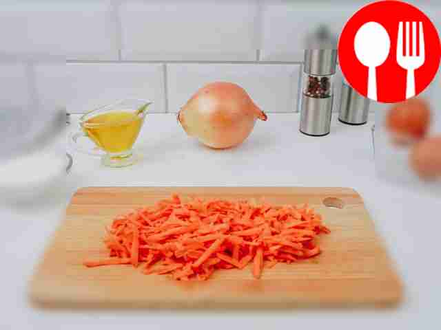 Grate the carrots on a coarse grater or cut...