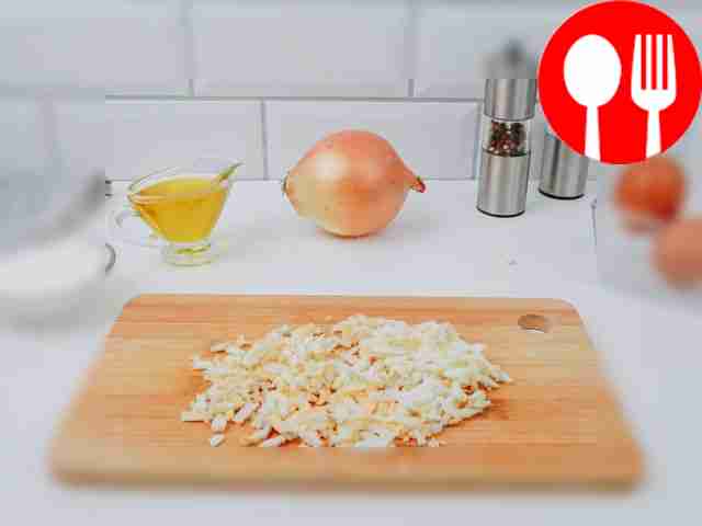 Cut the eggs into small cubes or grate them on...