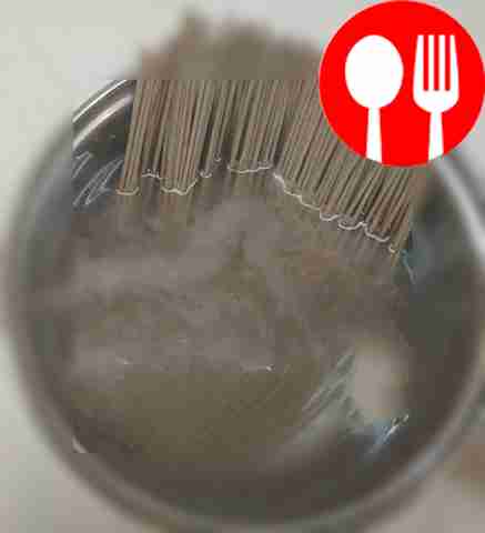 Put water on the fire and boil the buckwheat...