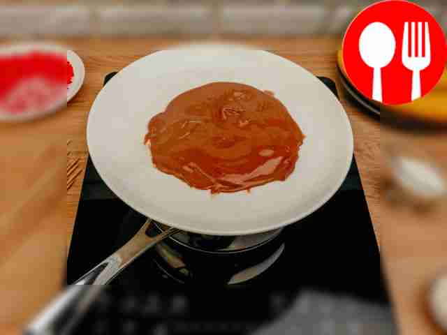 Melt the chocolate in a double boiler and add...