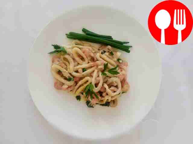 Запеченный кальмар в фольге