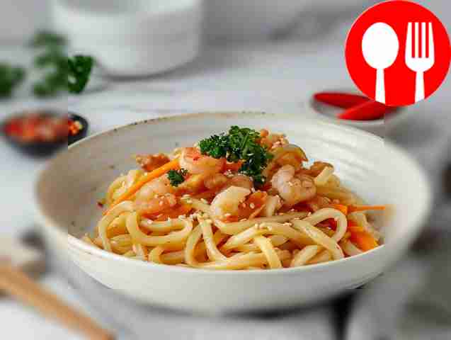 Японский удон с устричным соусом