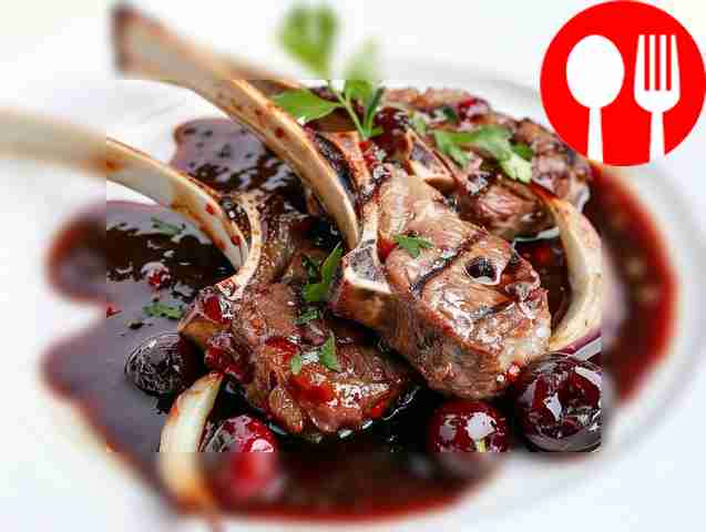 Spicy lamb in red wine sauce