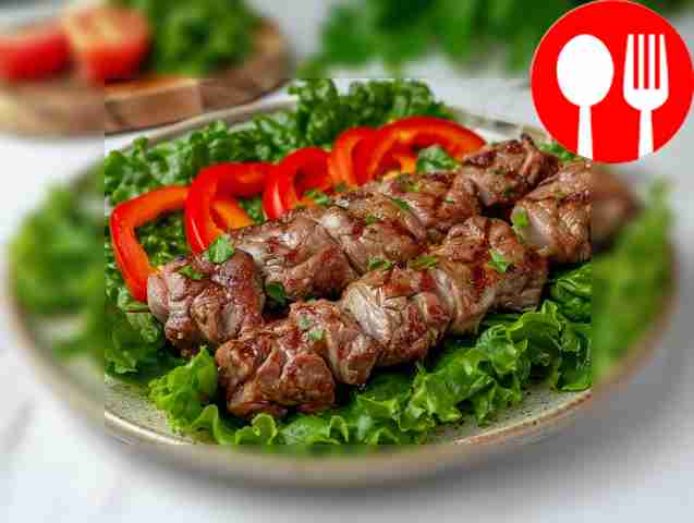 Сочный шашлык из баранины с майонезом