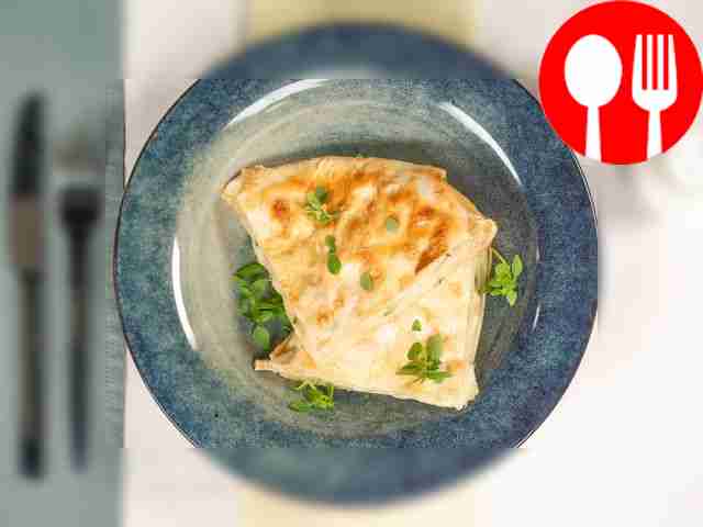 Serve pita pie with potatoes for breakfast...