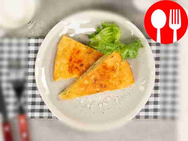 Cut the hot pie into pieces and place on...