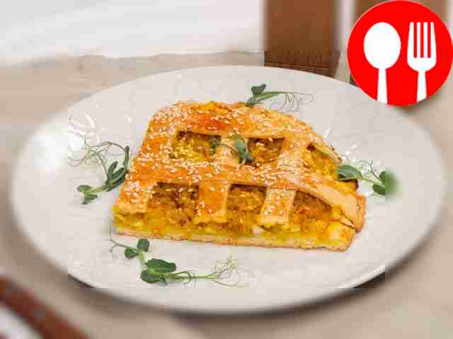 Пирог с капустой на сметане