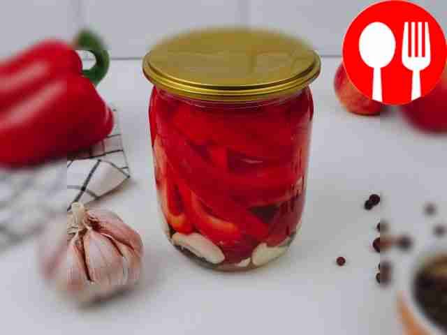 Болгарские перцы с яблоками на зиму
