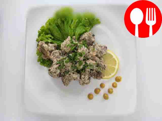 Мягкая говяжья вырезка в сметане