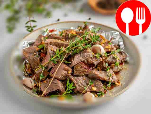 Baked venison in foil