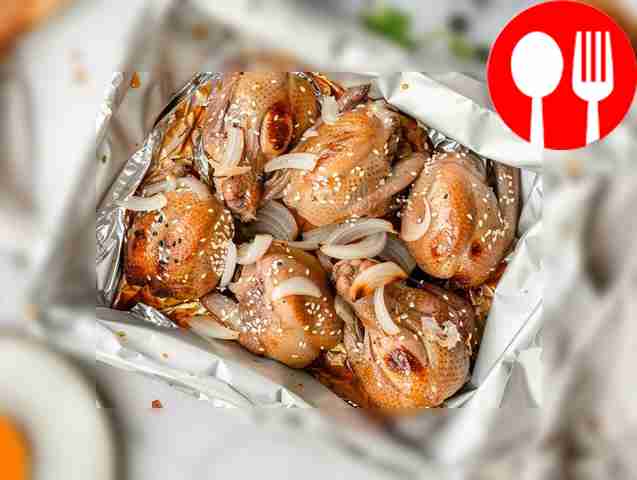 Нежные перепелки в фольге