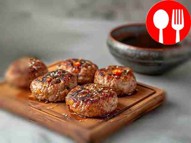 Unusual cutlets made from deer and pork meat