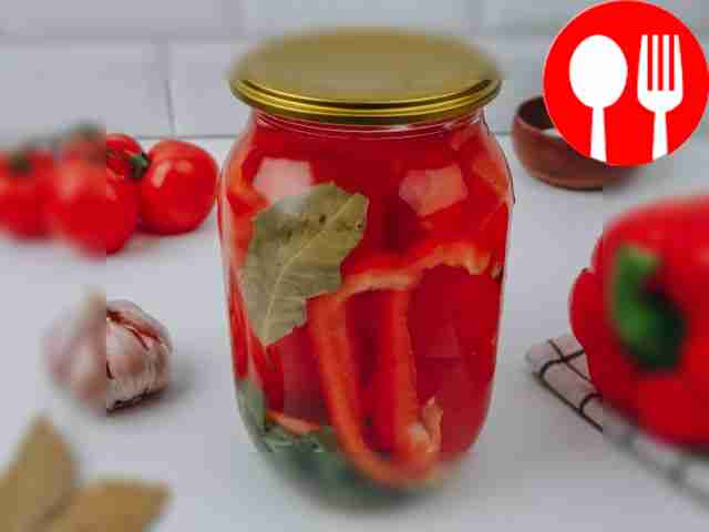 Заготовка из помидоров и перца на зиму