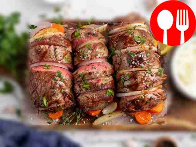 Baked beef in the sleeve