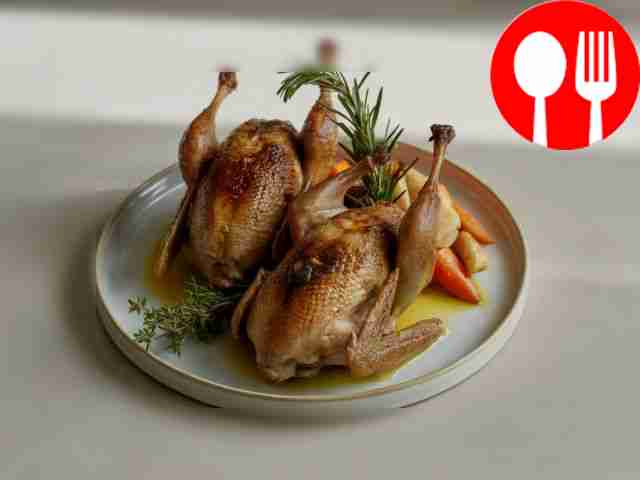 Homemade fried quail