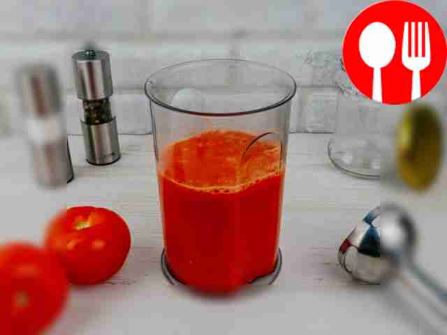 Grind the vegetables with a blender.