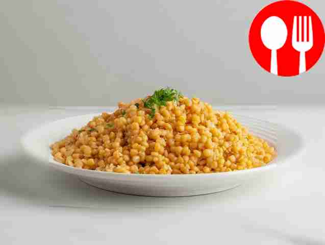 A simple side dish of ptitim pasta