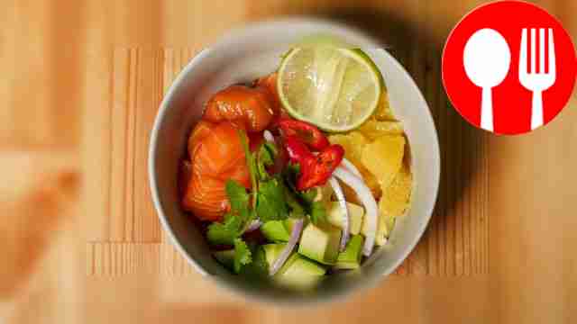 Севиче с лососем