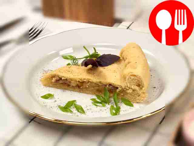 Potato pie with milk