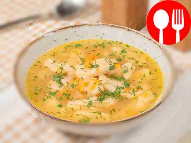 Potato dumpling soup