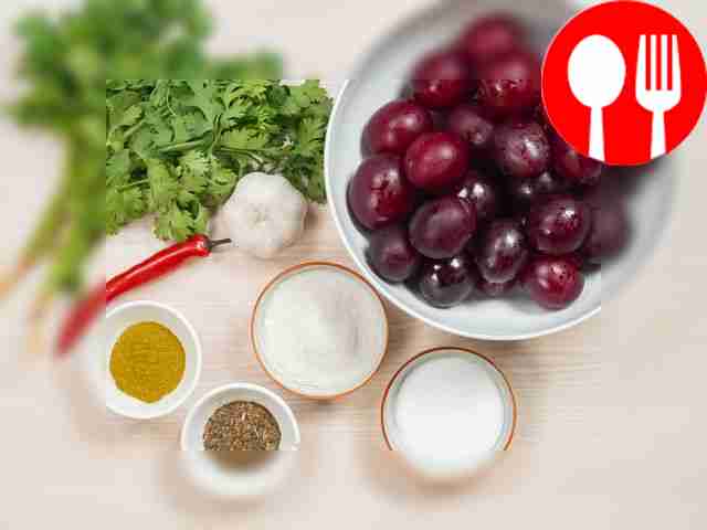 Prepare products for tkemali from red cherry...