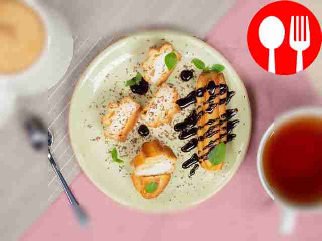 Чтобы подача выглядела эффектно, на тарелке...